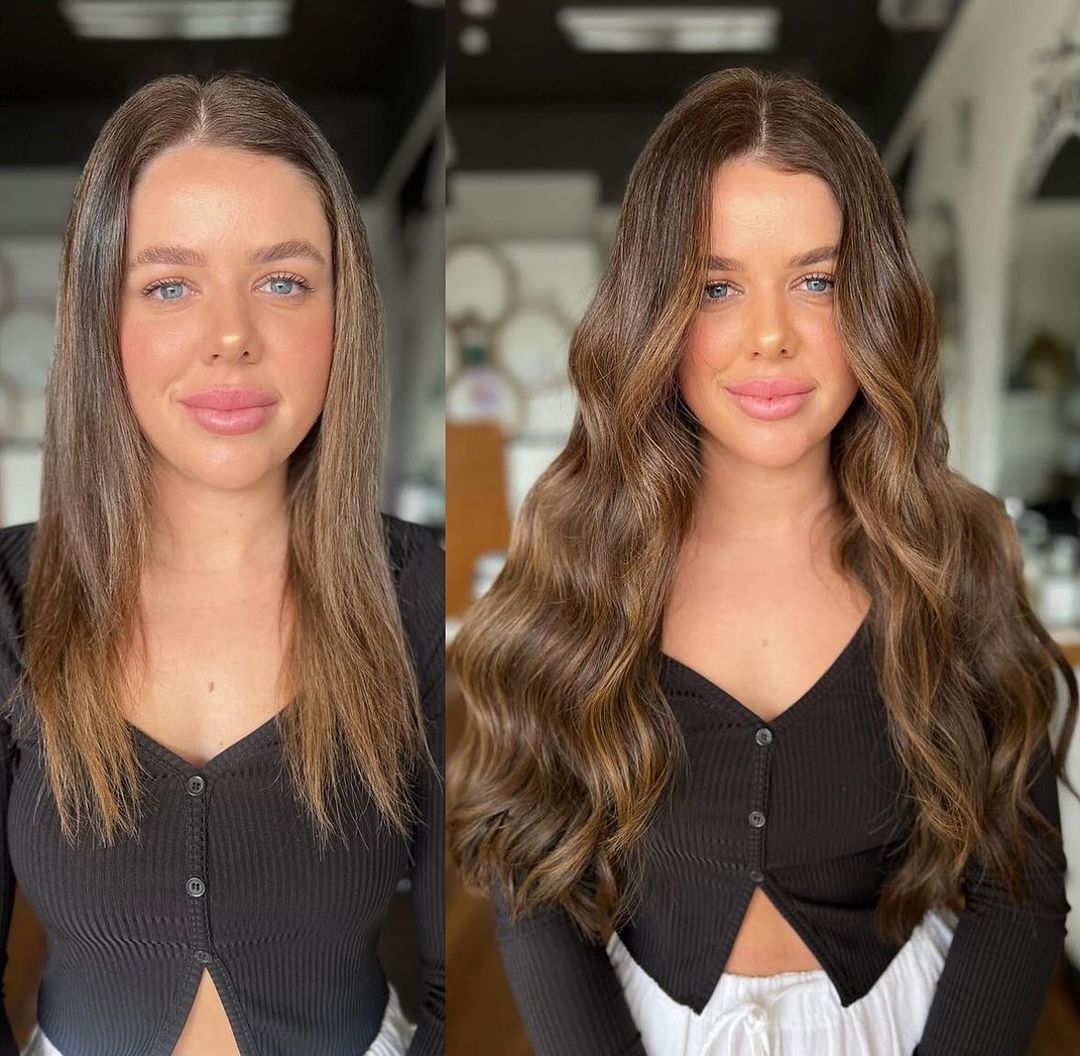 Before and After Hair Extensions: Compare Results with Tape, Nano Ring, Halo, Sew-in & More