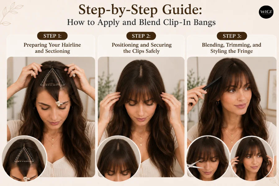 Fringe Hair Extensions: How to Choose and Style Natural Clip-In Bangs