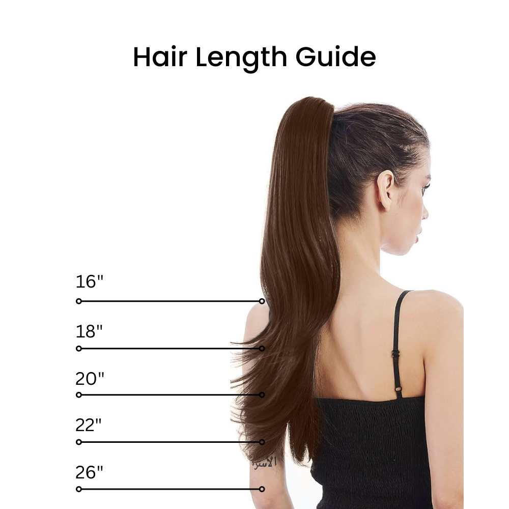 Brown Ponytail Extension, Dark Brown Ponytail Extension 16 18 20 22 26 Inch Ponytail - WIGI, Beautiful Christmas Gift for Mom, Christmas Presents for Mom