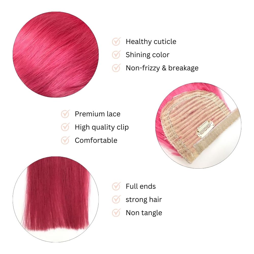 Pink Ponytail Extension, Ponytail Pink 16 18 20 22 26 Inch Ponytail - WIGI, Beautiful Christmas Gift for Mom, Christmas Presents for Mom