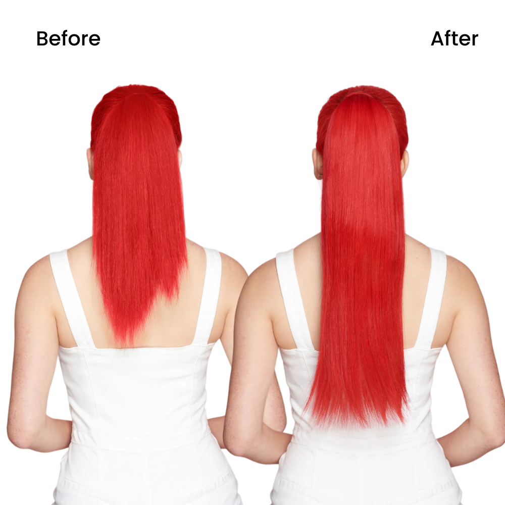 Red Ponytail Extension, Bright Red Ponytail Extension 16 18 20 22 26 Inch Ponytail - WIGI, Beautiful Christmas Gift for Mom, Christmas Presents for Mom