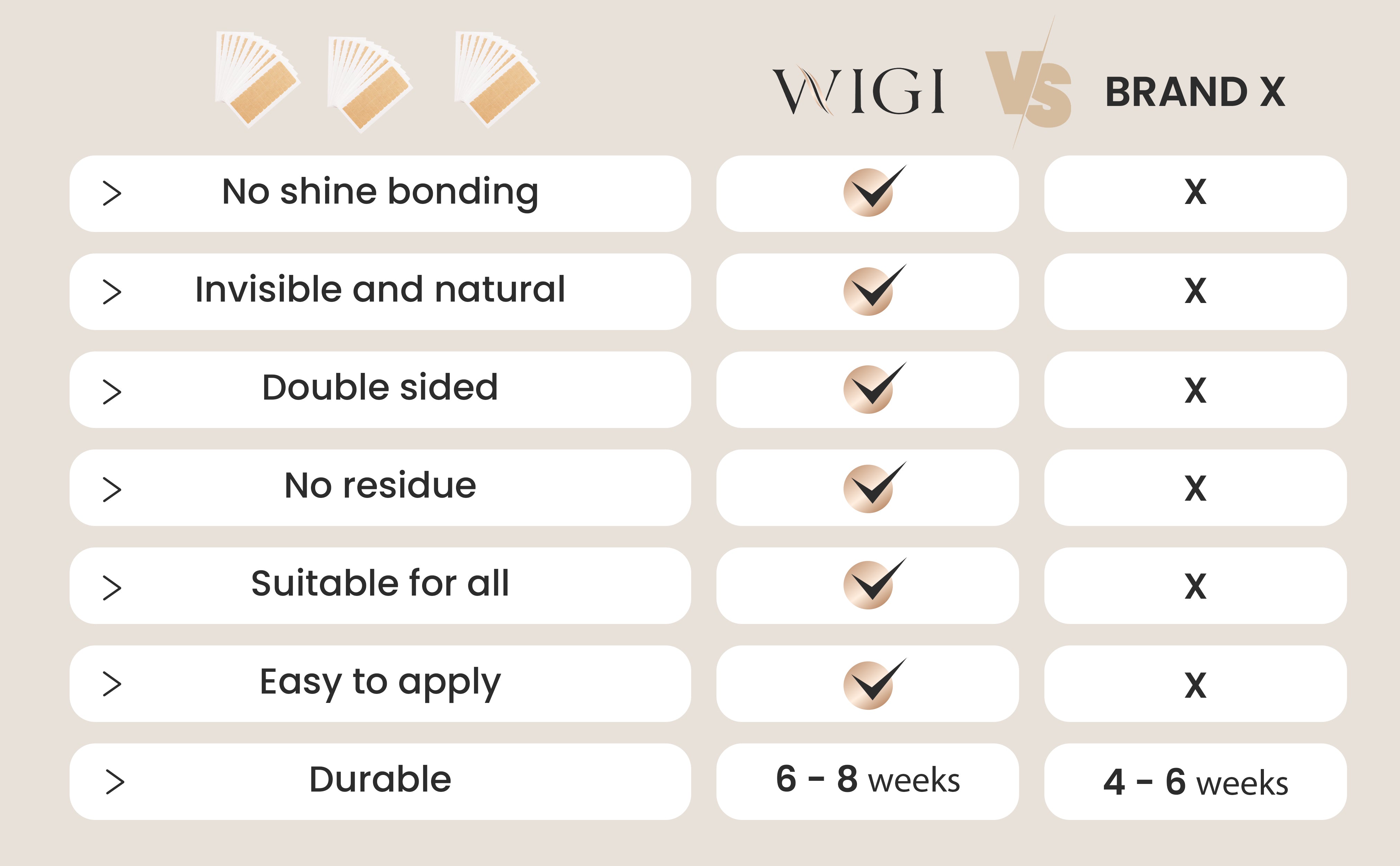 WIGI Premium hair extensions, tape in extensions, hair accessories, personal care products 