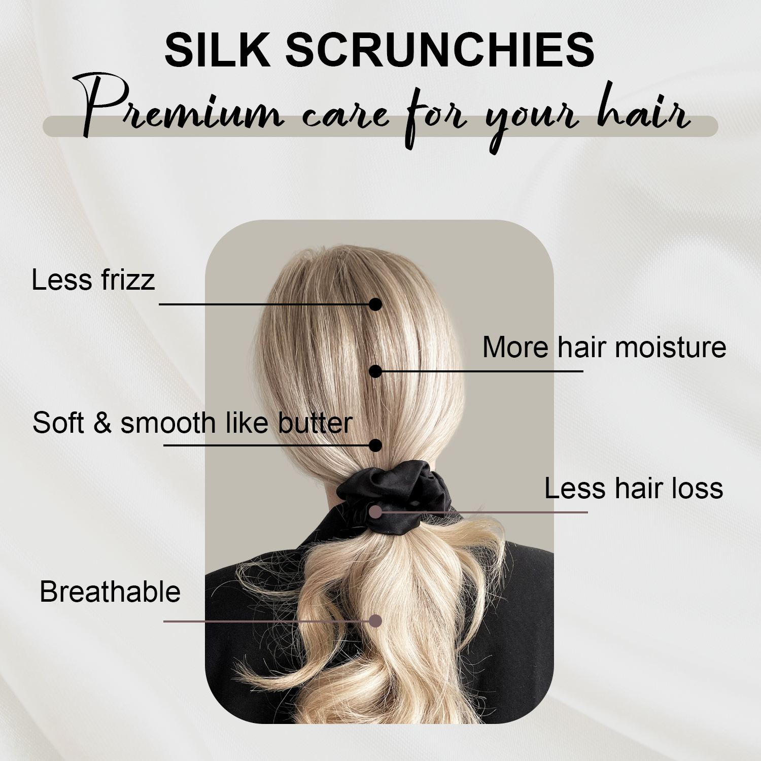 silk scrunchies #color_black