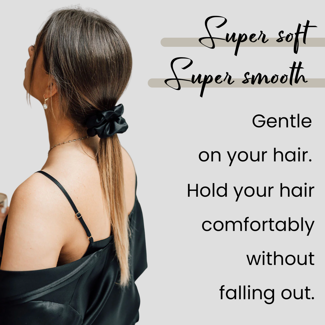 WIGI Premium Mulberry Silk Scrunchies Pack of 2 WIGI Hair