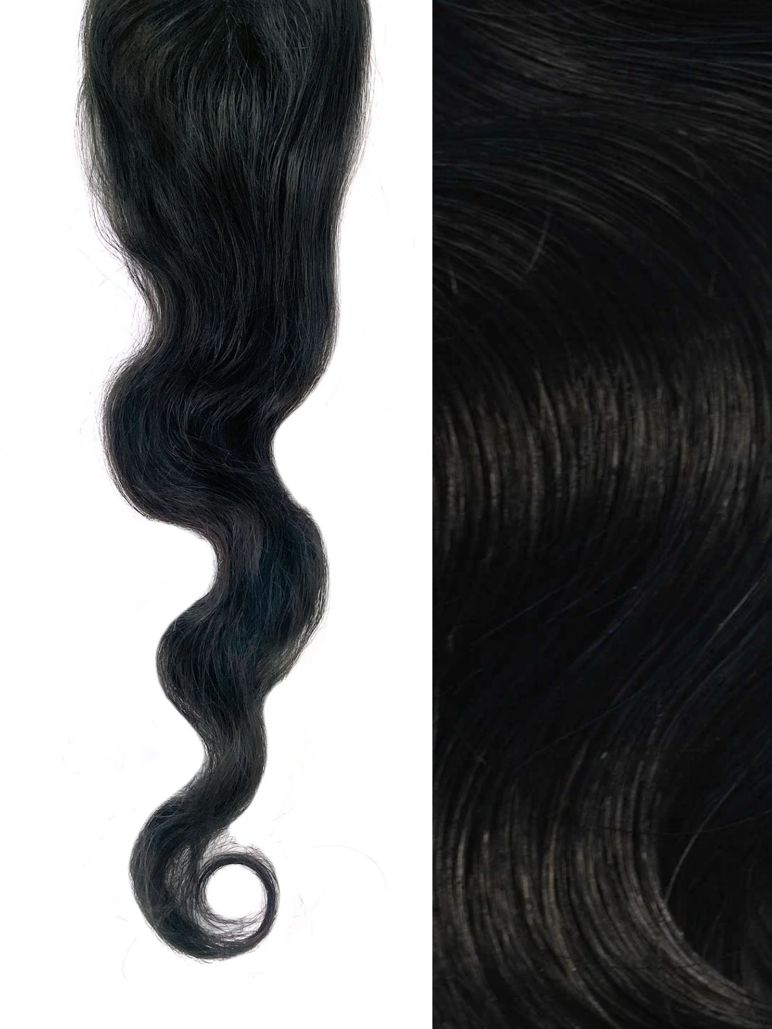 Body Wave U Part Wig Texture #color_jet-black