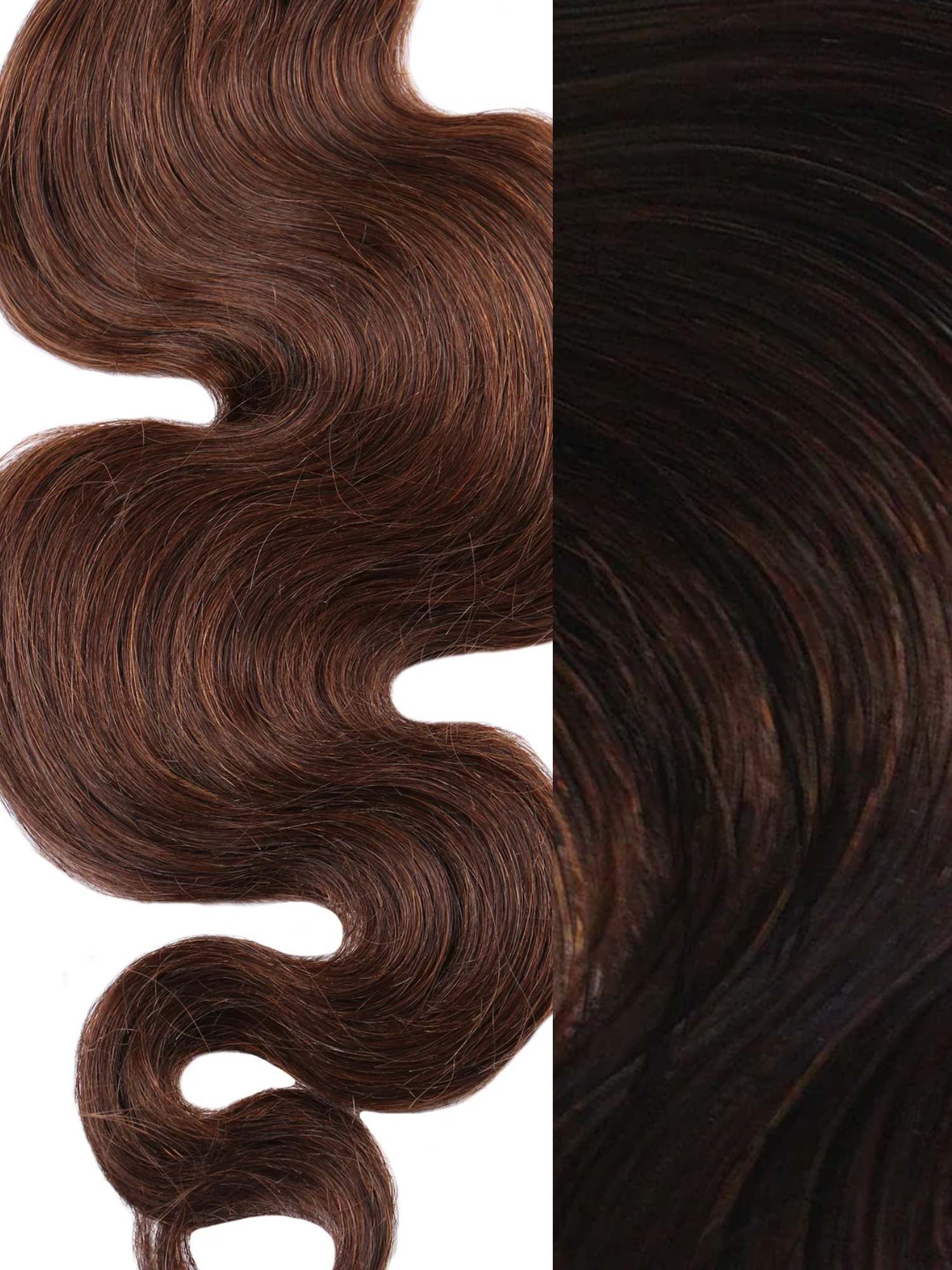 Body Wave U Part Wig Texture #color_dark-brown-2