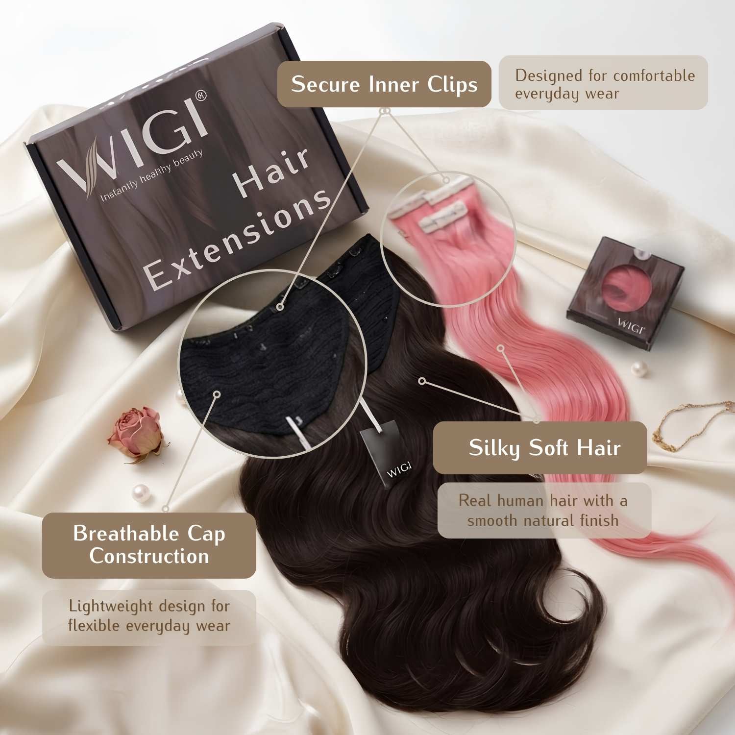U-Glow Bundle – U-Part Wig + Highlight Clip-in, Save 7%