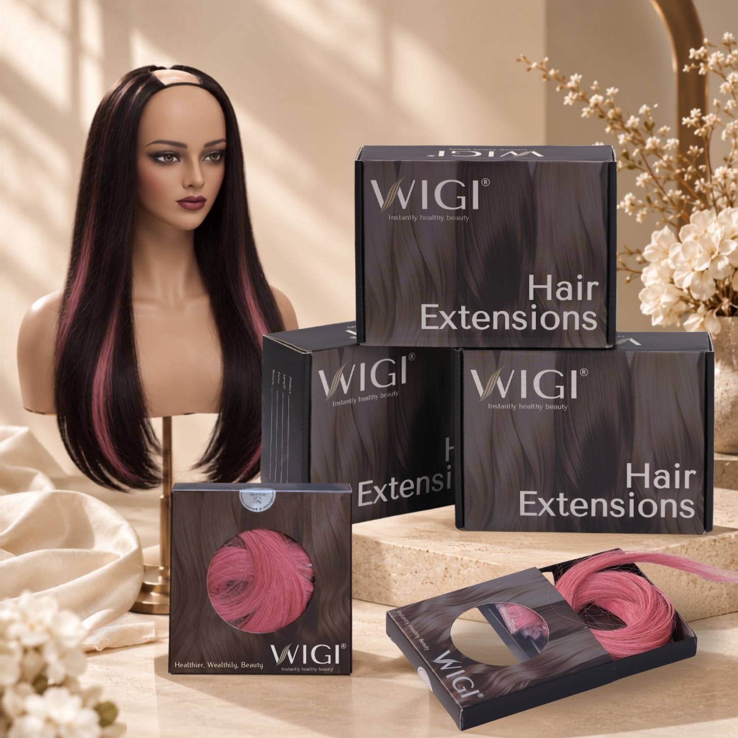 U-Glow Bundle – U-Part Wig + Highlight Clip-in, Save 7%