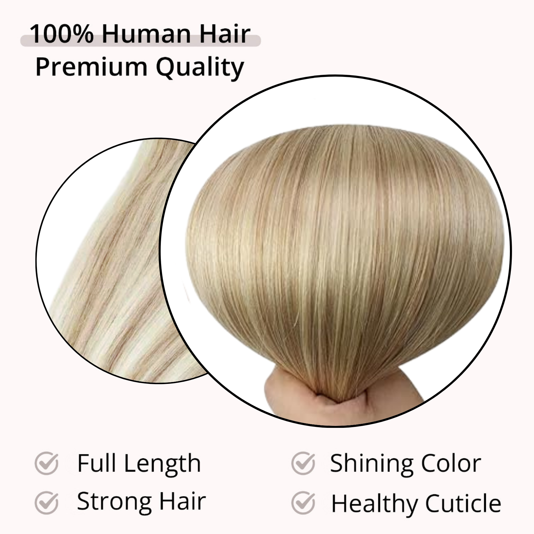 WIGI Premium U Shaped Clip in Hair Extensions - Human Hair