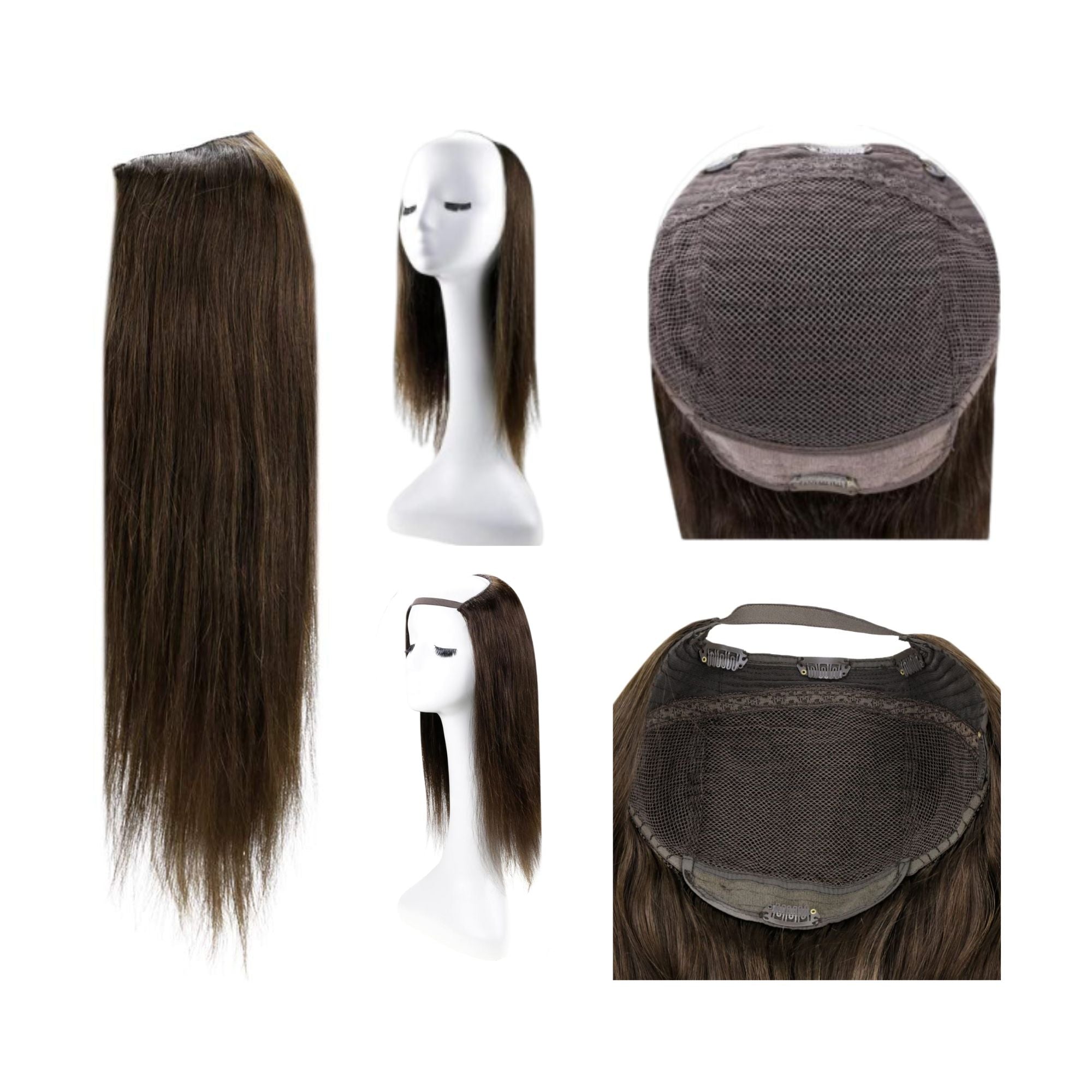 U Part Wig Human Hair, Straight U Part Wig, 14 16 18 20 22 Inch U Part Wig - WIGI, Beautiful Christmas Gift for Mom, Christmas Presents for Mom