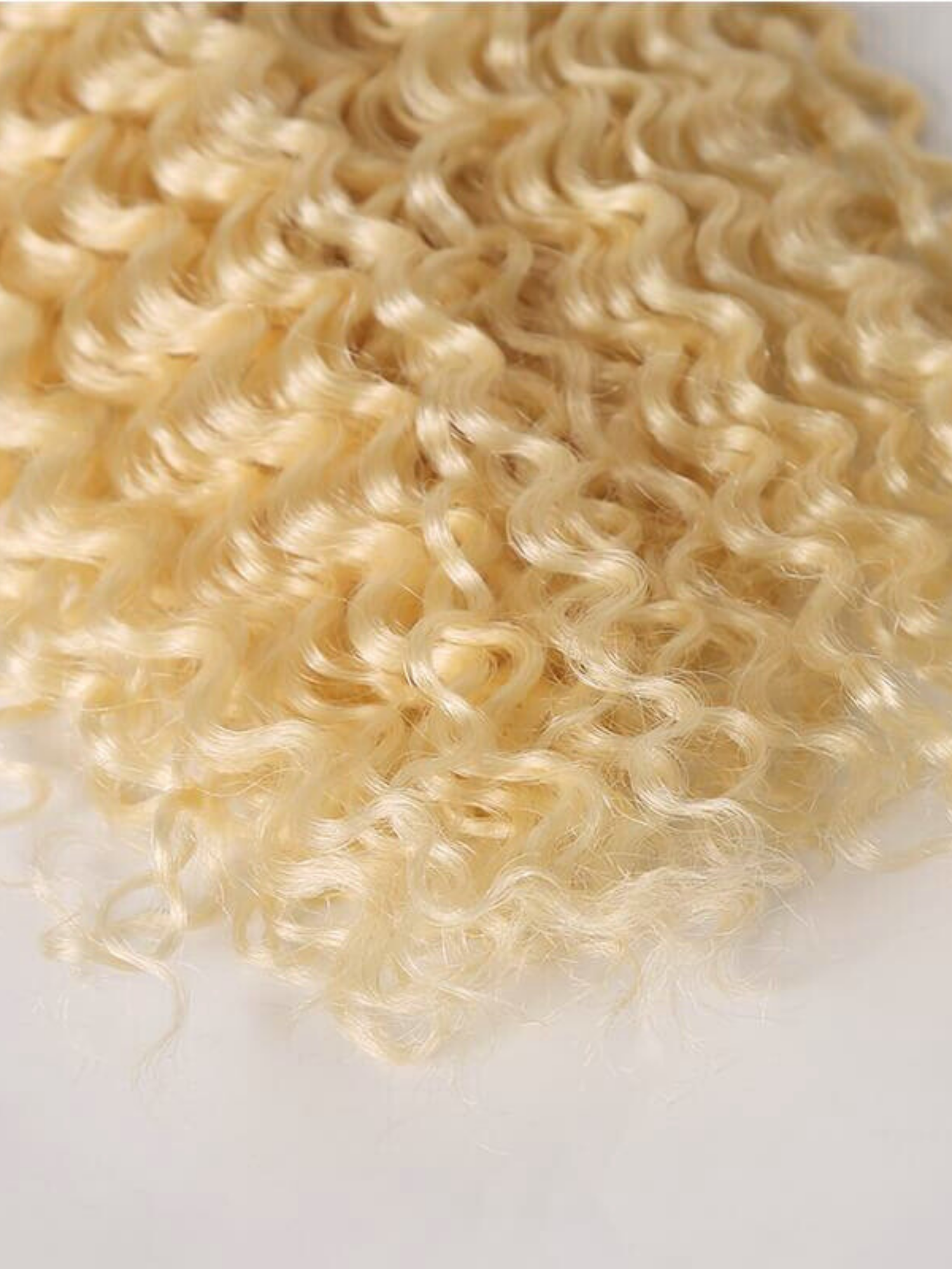 Deep Curly U Part Wig Hair Cuticle #color_bleach-blonde-613