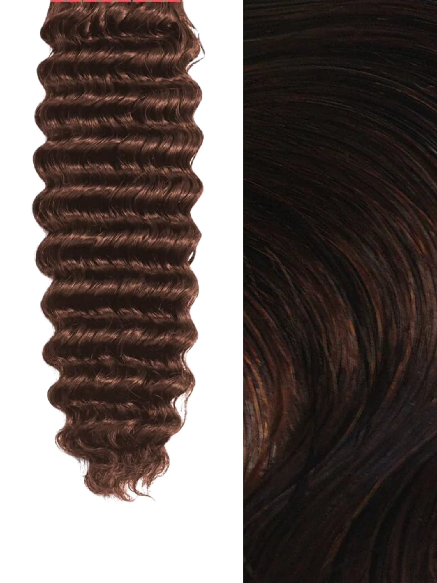 Deep Curly U Part Wig Texture #color_dark-brown-2