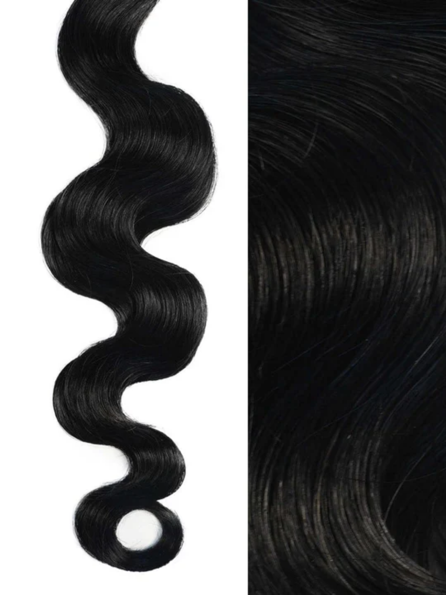 Water Wave U Part Wig Texture #color_jet-black