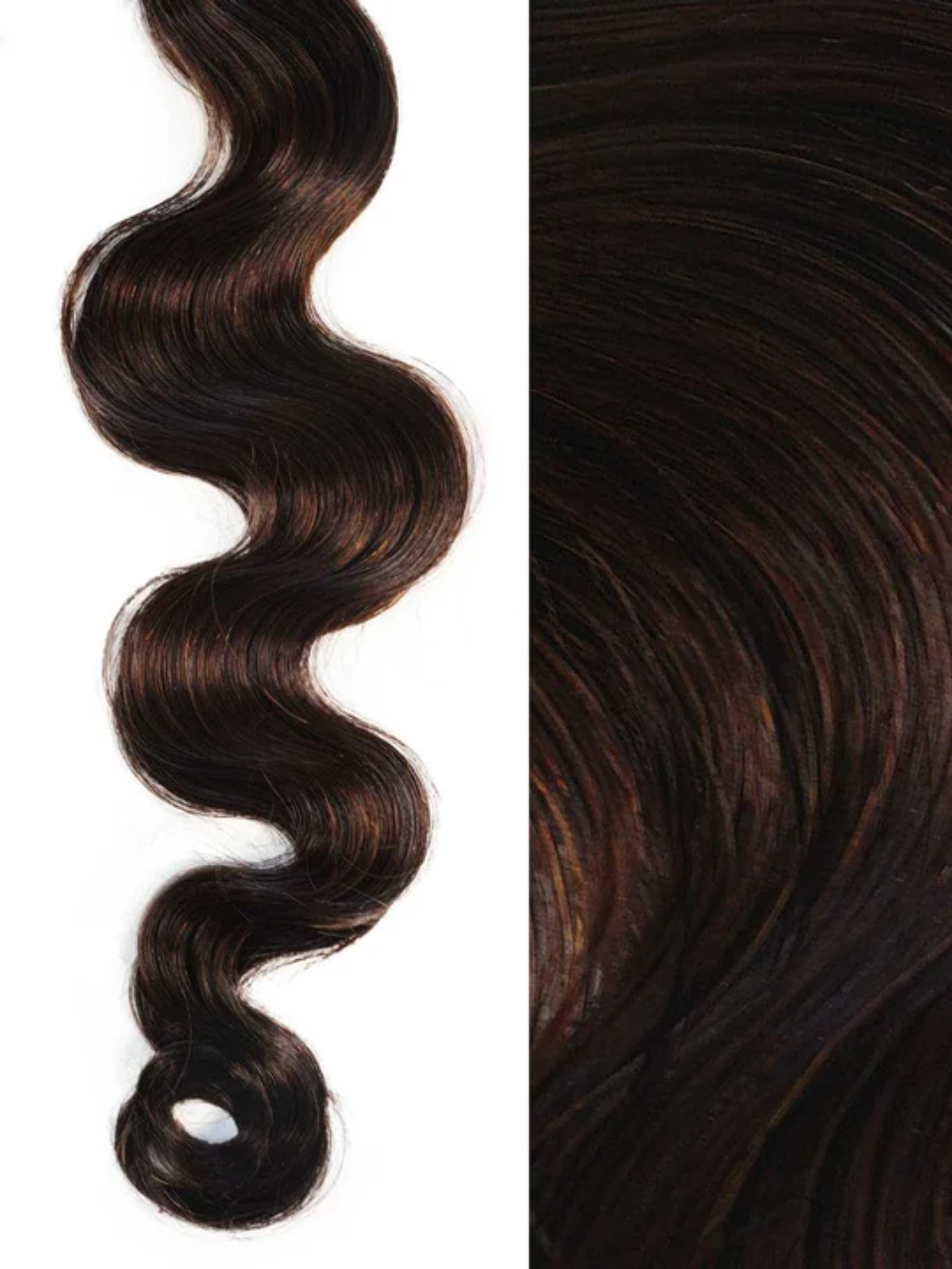 Water Wave U Part Wig Texture #color_dark-brown-2