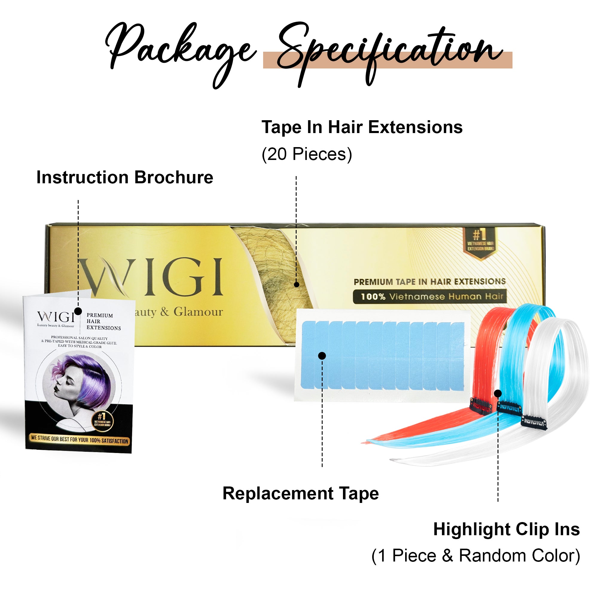 Platinum Blonde (60A) Tape in Hair Extensions - 100% Premium Human Hair
