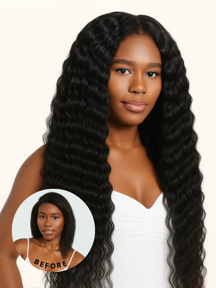 Water Body Wave Lace Front Wig - Dark Brown (2)
