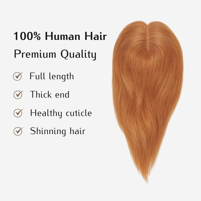 Straight Real Human Hair Topper - WIGI