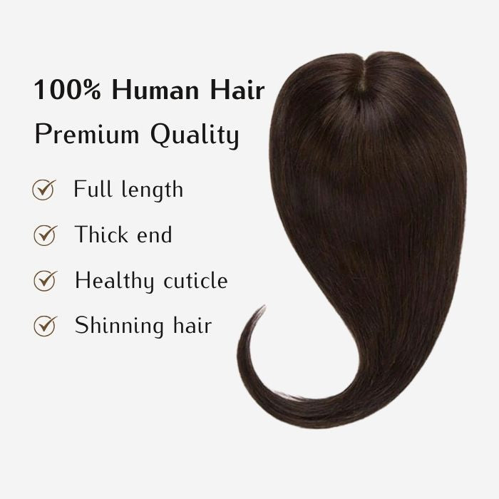 Straight Real Human Hair Topper - WIGI