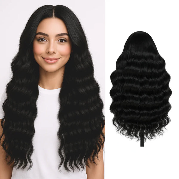 Versatile U part wig brazillian body wave color #2 ms-remy-hair-brazilian-body-  main image 4